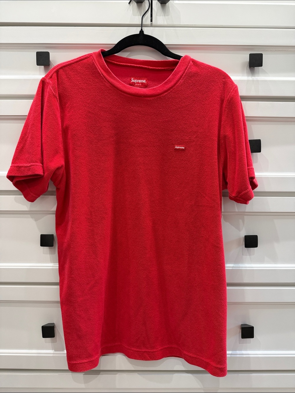 Supreme Red Terry Cloth Crewneck Tee
